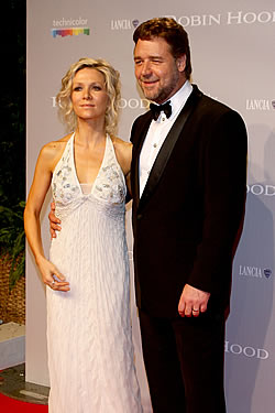 Danielle Spencer and Russell Crowe