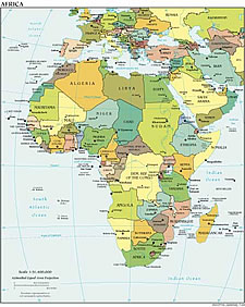 Map Africa